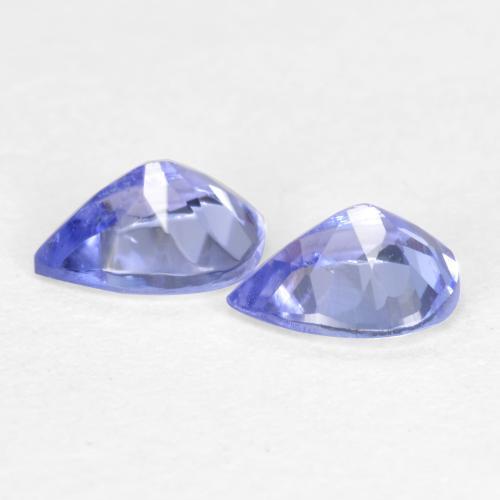 0.60 ct natürliche Intensives Violettblau Tansanit-Edelsteine, Birnenform, VVS-VS