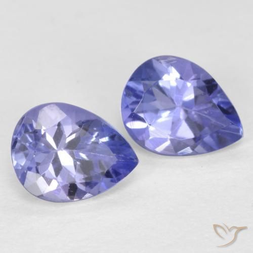 0.66 ct natürliche Mittleres Marineblau Tansanit-Edelsteine, Birnenform, VVS-VS