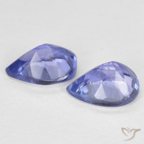 0.66 ct natürliche Mittleres Marineblau Tansanit-Edelsteine, Birnenform, VVS-VS