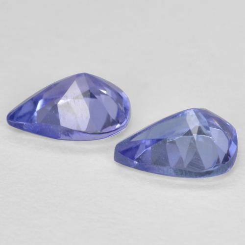 0.57 ct natürliche Mittleres Marineblau Tansanit-Edelsteine, Birnenform, VVS-VS
