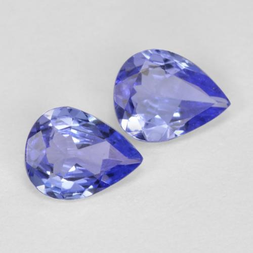 0,59 ct natürliche blauer Tansanit-Edelsteine, Birnenform, VVS-VS