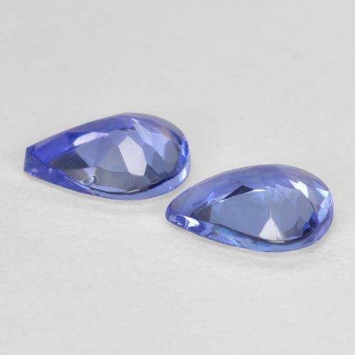 0,59 ct natürliche blauer Tansanit-Edelsteine, Birnenform, VVS-VS