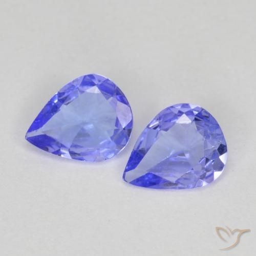 0,50 ct natürliche blauer Tansanit-Edelsteine, Birnenform, VVS-VS