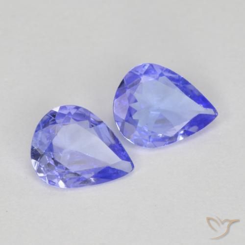 0,50 ct natürliche blauer Tansanit-Edelsteine, Birnenform, VVS-VS