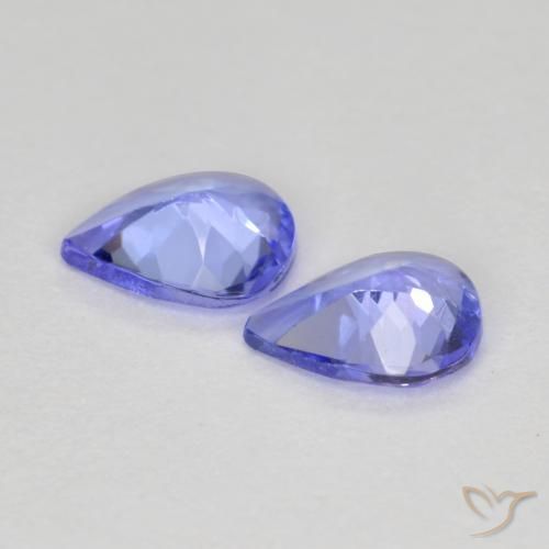 0,50 ct natürliche blauer Tansanit-Edelsteine, Birnenform, VVS-VS