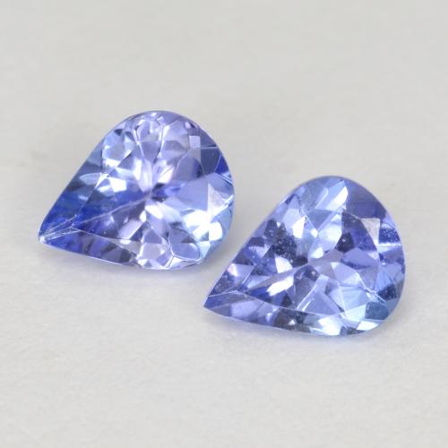 0,55 ct natürliche blauer Tansanit-Edelsteine, Birnenform, VVS-VS