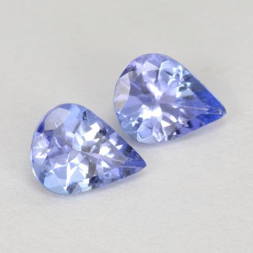 0,55 ct natürliche blauer Tansanit-Edelsteine, Birnenform, VVS-VS