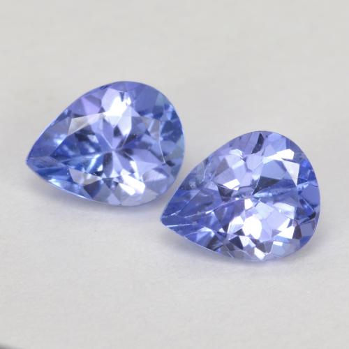 0,73 ct natürliche blauer Tansanit-Edelsteine, Birnenform, VS