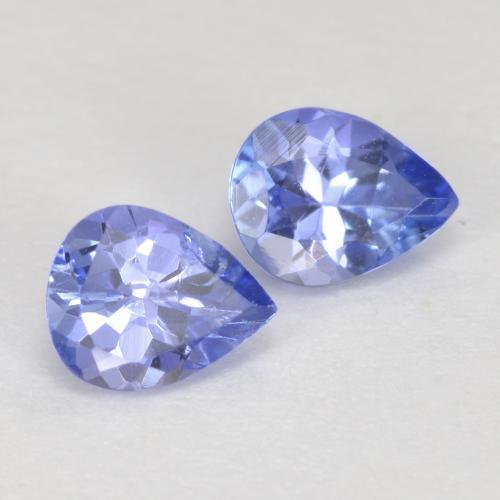 0,73 ct natürliche blauer Tansanit-Edelsteine, Birnenform, VS