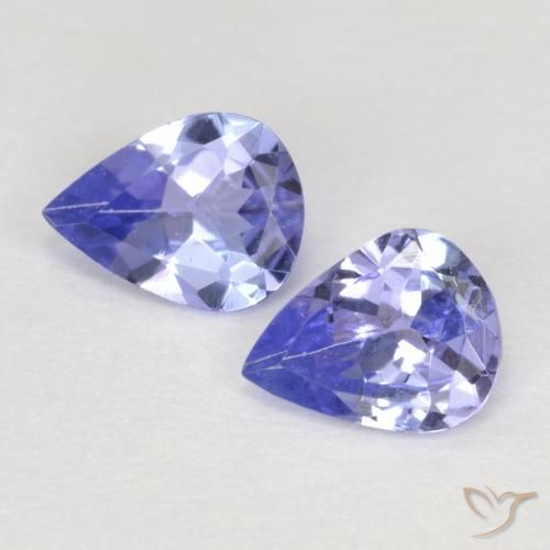 0,56 ct natürliche blauer Tansanit-Edelsteine, Birnenform, VVS-VS