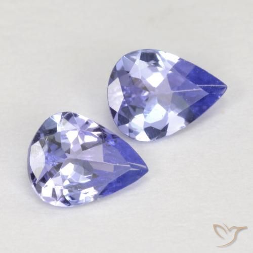 0,56 ct natürliche blauer Tansanit-Edelsteine, Birnenform, VVS-VS
