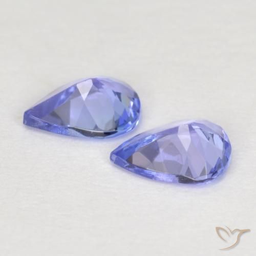 0,56 ct natürliche blauer Tansanit-Edelsteine, Birnenform, VVS-VS