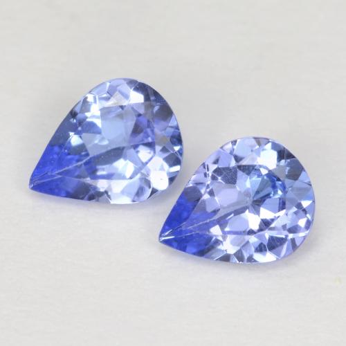 0,56 ct natürliche blauer Tansanit-Edelsteine, Birnenform, VVS-VS