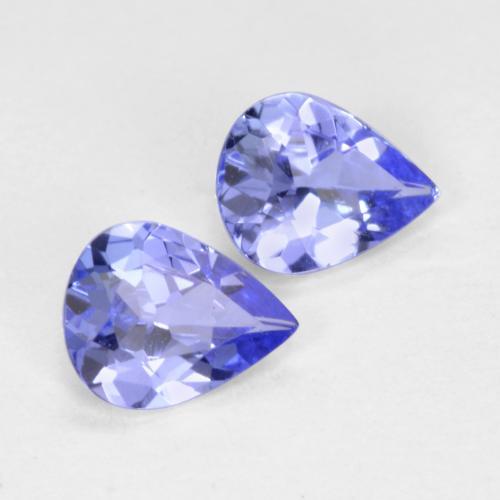 0.54 ct natürliche Intensives Violettblau Tansanit-Edelsteine, Birnenform, VVS-VS