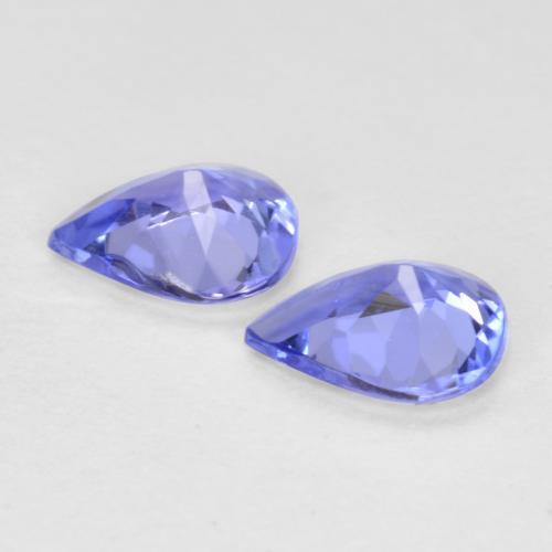 0.54 ct natürliche Intensives Violettblau Tansanit-Edelsteine, Birnenform, VVS-VS