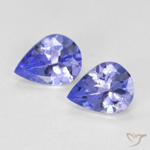 0.54ctw Natürlicher Intensives Violettblau Tansanit, Birnenform, VVS-VS