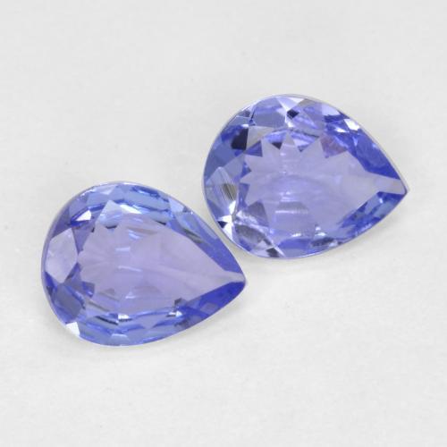 0,51 ct natürliche blauer Tansanit-Edelsteine, Birnenform, VVS-VS