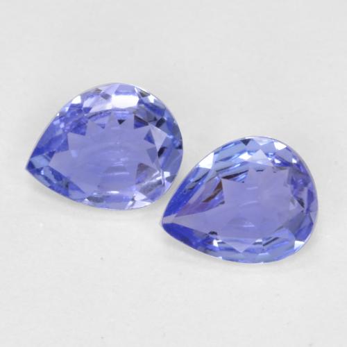 0,51 ct natürliche blauer Tansanit-Edelsteine, Birnenform, VVS-VS
