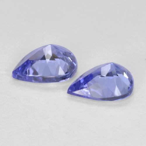0.60 ct natürliche Intensives Violettblau Tansanit-Edelsteine, Birnenform, VVS-VS