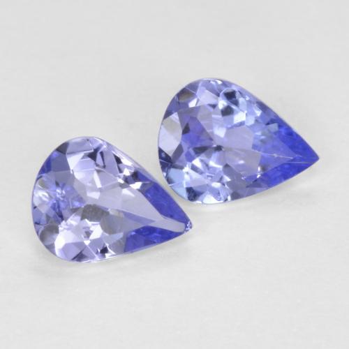 0,51 ct natürliche blauer Tansanit-Edelsteine, Birnenform, VVS-VS