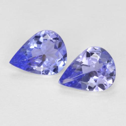 0,51 ct natürliche blauer Tansanit-Edelsteine, Birnenform, VVS-VS