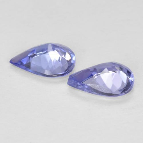 0,51 ct natürliche blauer Tansanit-Edelsteine, Birnenform, VVS-VS