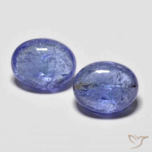 6.45ctw Natürlicher Intensives Violettblau Tansanit, Oval, Transparent