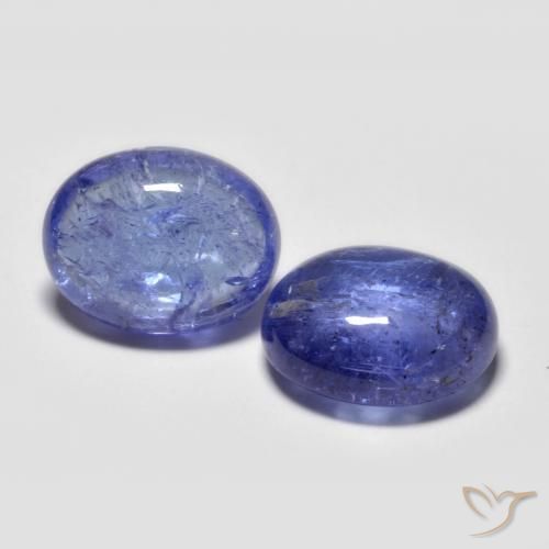 6.45 ct natürliche Intensives Violettblau Tansanit-Edelsteine, Oval, Transparent