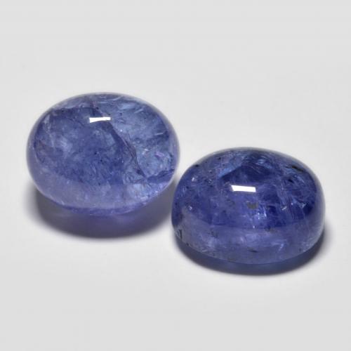 9,72 ct natürliche blauer Tansanit-Edelsteine, Oval Schliff, Transparent