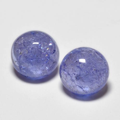 2,95 ct natürliche blauer Tansanit-Edelsteine, Rundschliff, Transparent