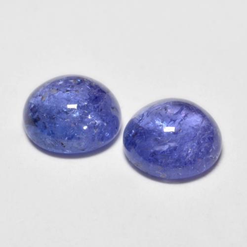 2,95 ct natürliche blauer Tansanit-Edelsteine, Rundschliff, Transparent
