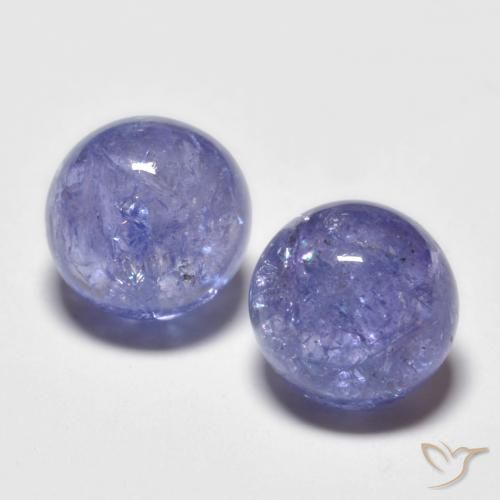 4.08 ct natürliche Silberblau Tansanit-Edelsteine, Runden, Transparent