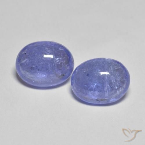 4.41ctw Natürlicher Intensives Violettblau Tansanit, Oval, Transparent