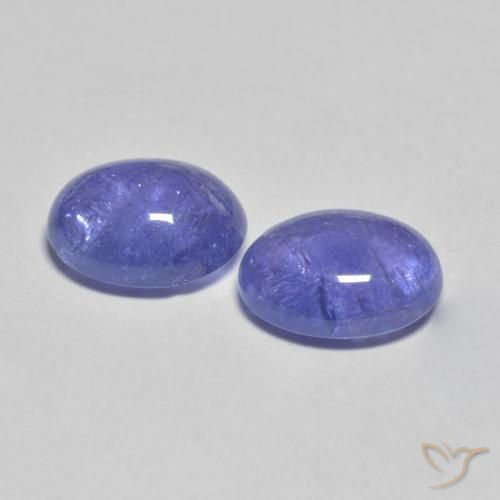 4.53 ct natürliche Intensives Violettblau Tansanit-Edelsteine, Oval Schliff, Transparent