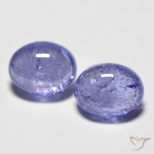 4.72ctw Natürlicher Intensives Violettblau Tansanit, Oval, Transparent