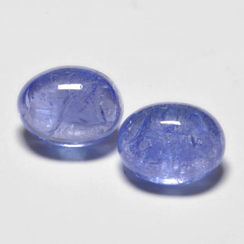 5.48 ct natürliche tiefblau Tansanit-Edelsteine, Oval Schliff, Transparent