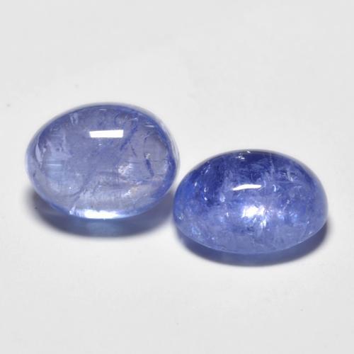 5.48 ct natürliche tiefblau Tansanit-Edelsteine, Oval Schliff, Transparent