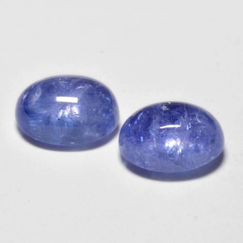 5.48 ct natürliche tiefblau Tansanit-Edelsteine, Oval Schliff, Transparent