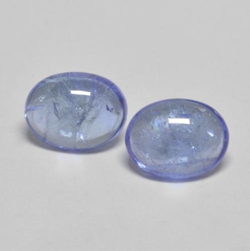 2.44 ct natürliche Intensives Blau Tansanit-Edelsteine, Oval Schliff, Transparent