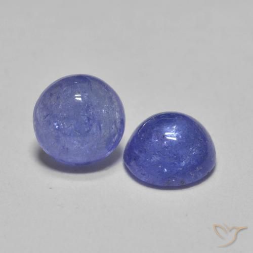1.13 ct natürliche Intensives Violettblau Tansanit-Edelsteine, Runden, Lichtdurchlässig