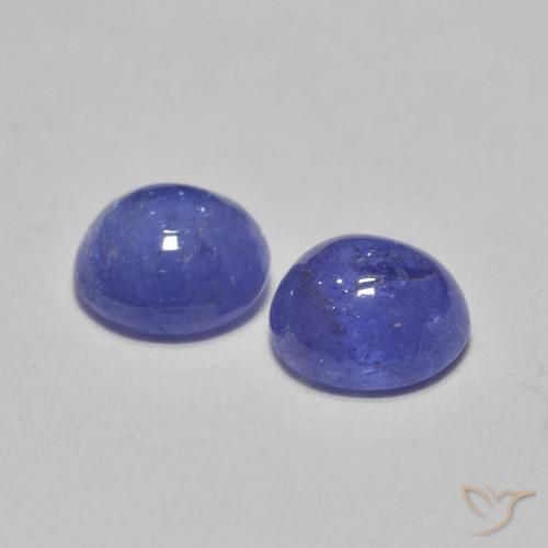 1.13 ct natürliche Intensives Violettblau Tansanit-Edelsteine, Runden, Lichtdurchlässig