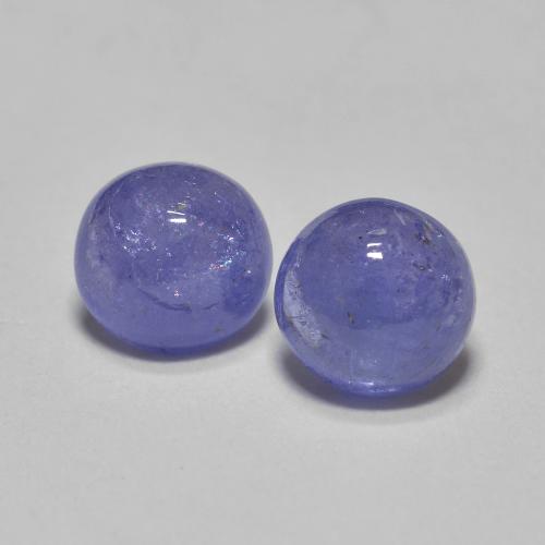 1.18 ct natürliche Intensives Violettblau Tansanit-Edelsteine, Rund Schliff, Lichtdurchlässig