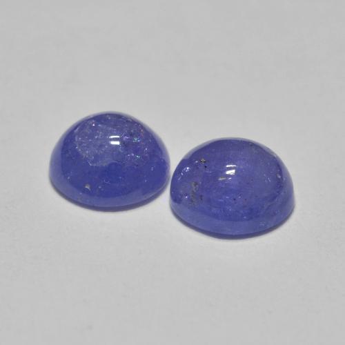 1.18 ct natürliche Intensives Violettblau Tansanit-Edelsteine, Rund Schliff, Lichtdurchlässig