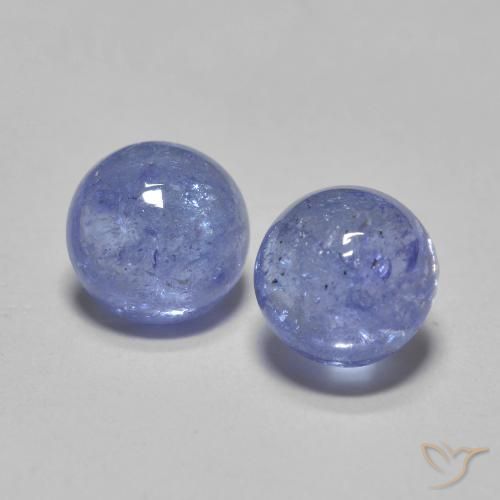 1.33ctw Natürlicher Intensives Violettblau Tansanit, Runden, Lichtdurchlässig