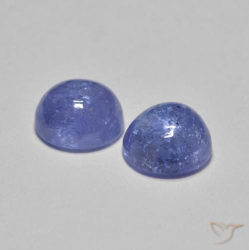 1.33 ct natürliche Intensives Violettblau Tansanit-Edelsteine, Runden, Lichtdurchlässig