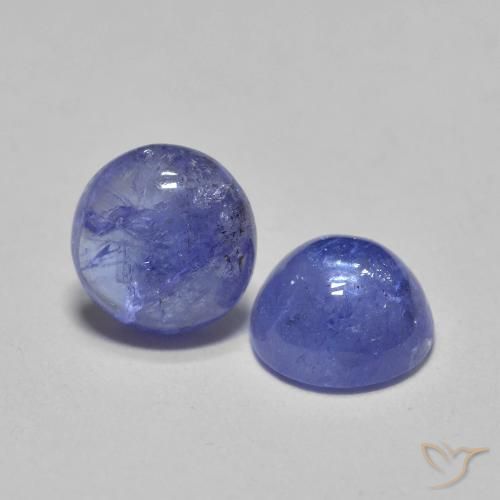 1.18 ct natürliche Intensives Violettblau Tansanit-Edelsteine, Runden, Lichtdurchlässig