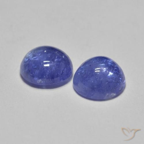 1.18 ct natürliche Intensives Violettblau Tansanit-Edelsteine, Runden, Lichtdurchlässig