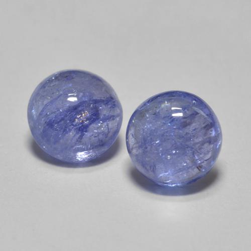 1,18 ct natürliche blauer Tansanit-Edelsteine, Rundschliff, Lichtdurchlässig