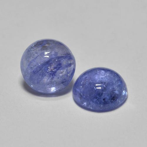 1,18 ct natürliche blauer Tansanit-Edelsteine, Rundschliff, Lichtdurchlässig