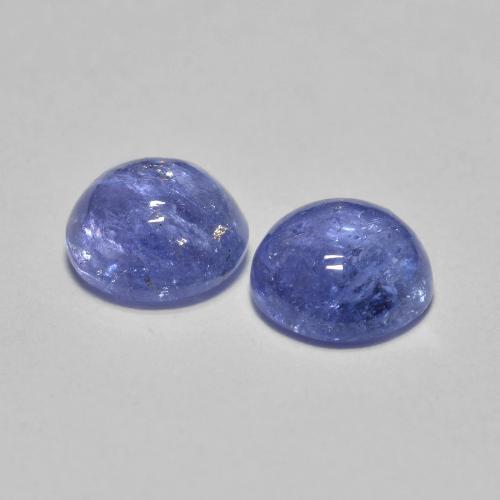 1,18 ct natürliche blauer Tansanit-Edelsteine, Rundschliff, Lichtdurchlässig